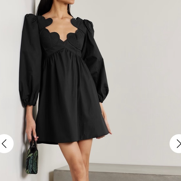 FARM Rio Black Puff Sleeve Dress - Picture 4 of 6